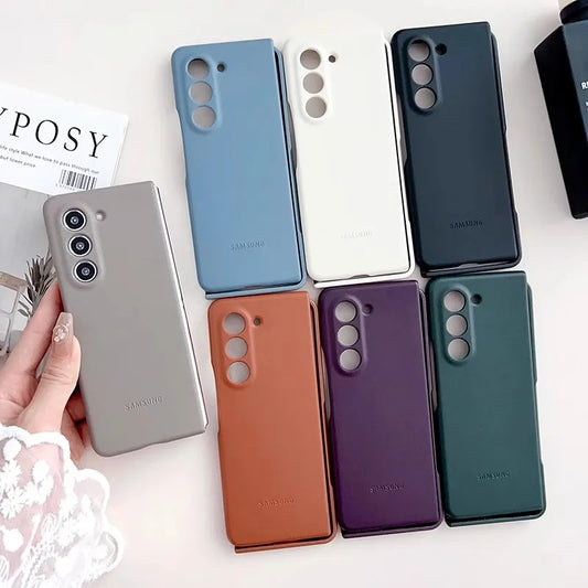 Samsung Leather Case For Fold 4 Fold 5 Luxury Back Cover