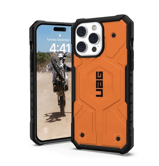 Uag Magsafe pathfinder Armor Lightweight Slim Case For Iphone Military Drop Tested Orange