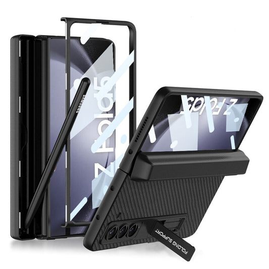 Magnetic Leather Case with Hinge Slot For S Pen Samsung Galaxy Z Fold 5