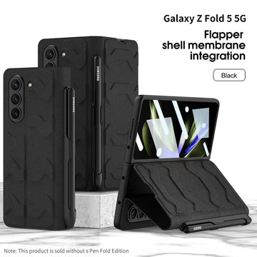 Leather Case with Side Pen slot and multi inner pockets for Samsung Galaxy Z fold 5
